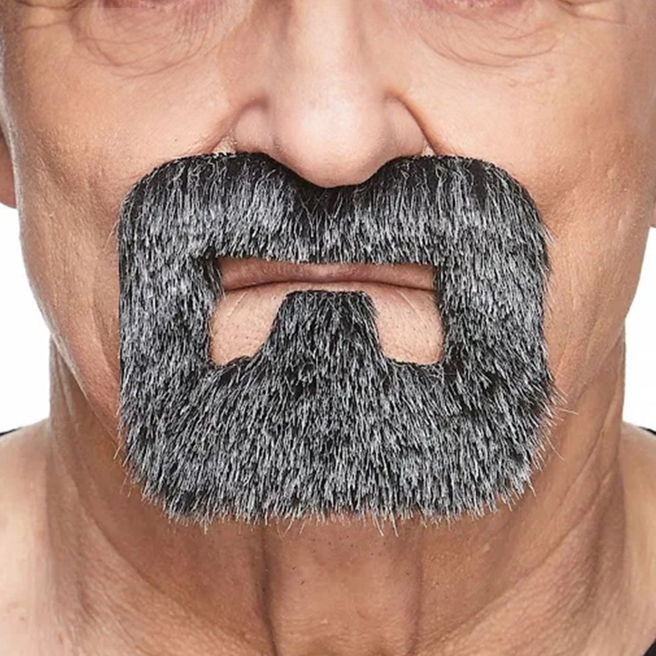 Hantverkare Mustasch Svart/Vit