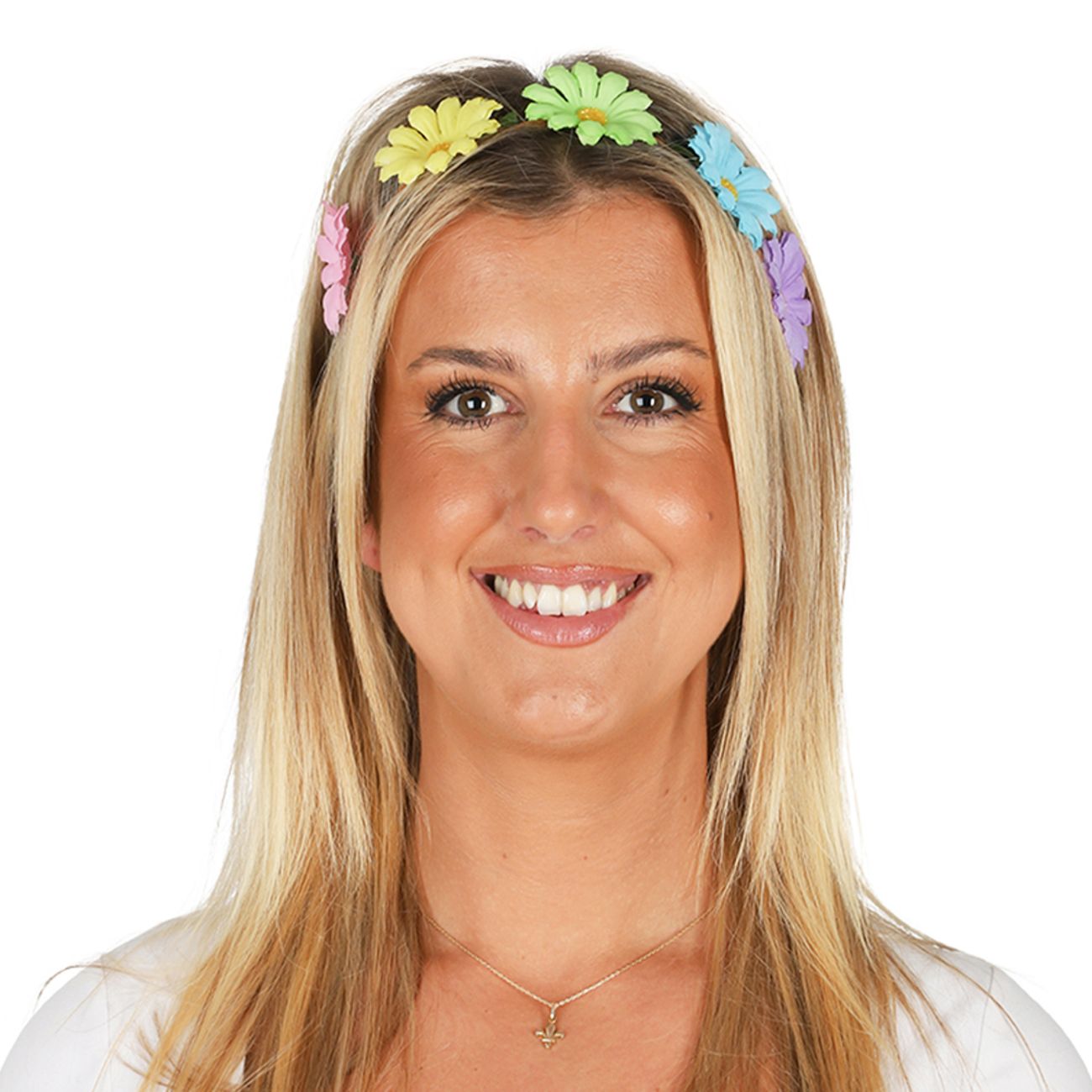 Hårband Blommor Pastell