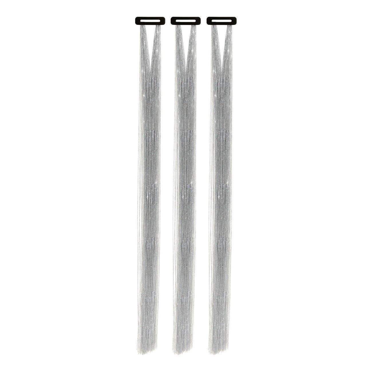 Hårförlängning Glitter Silver