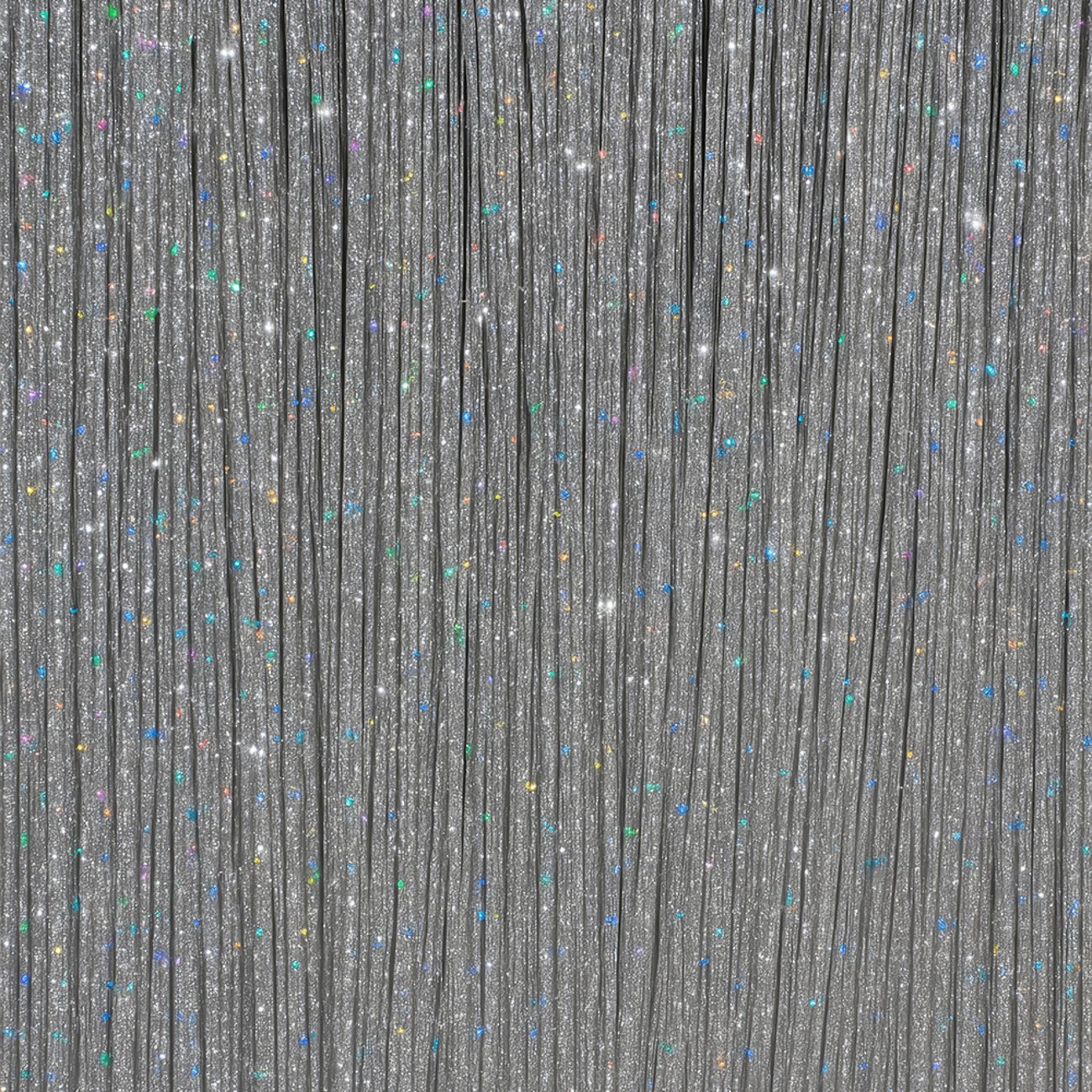 Hårförlängning Glitter Silver