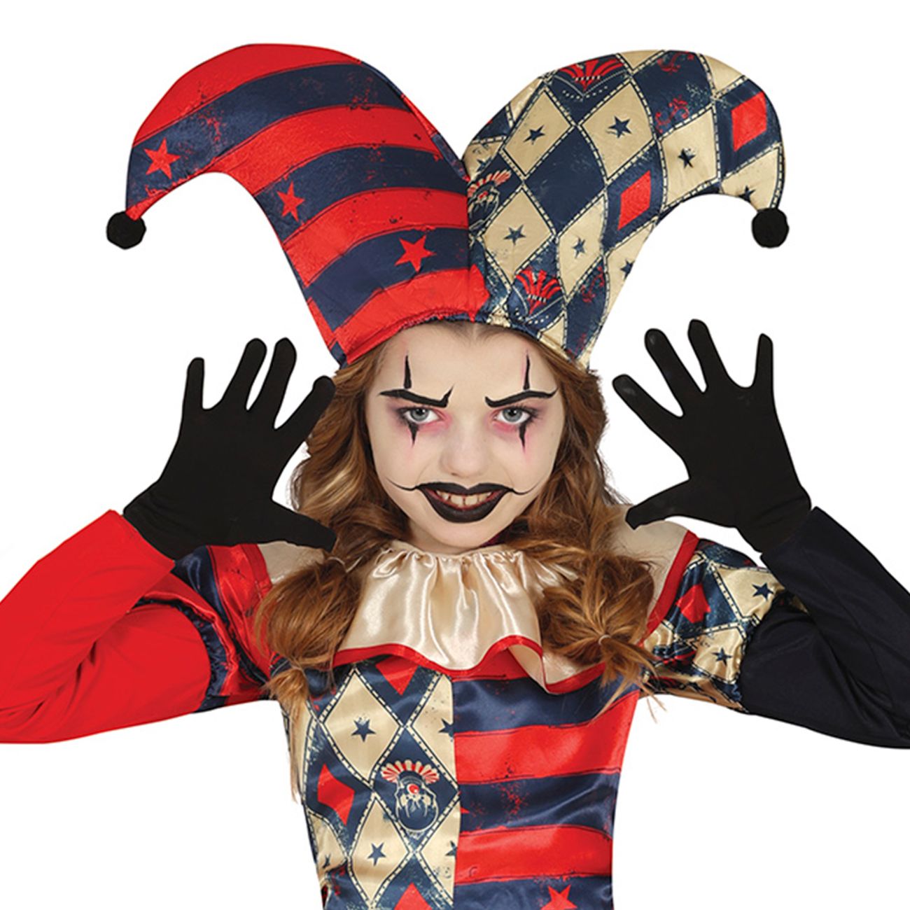 Harlequin Gyklermester Børnekostume