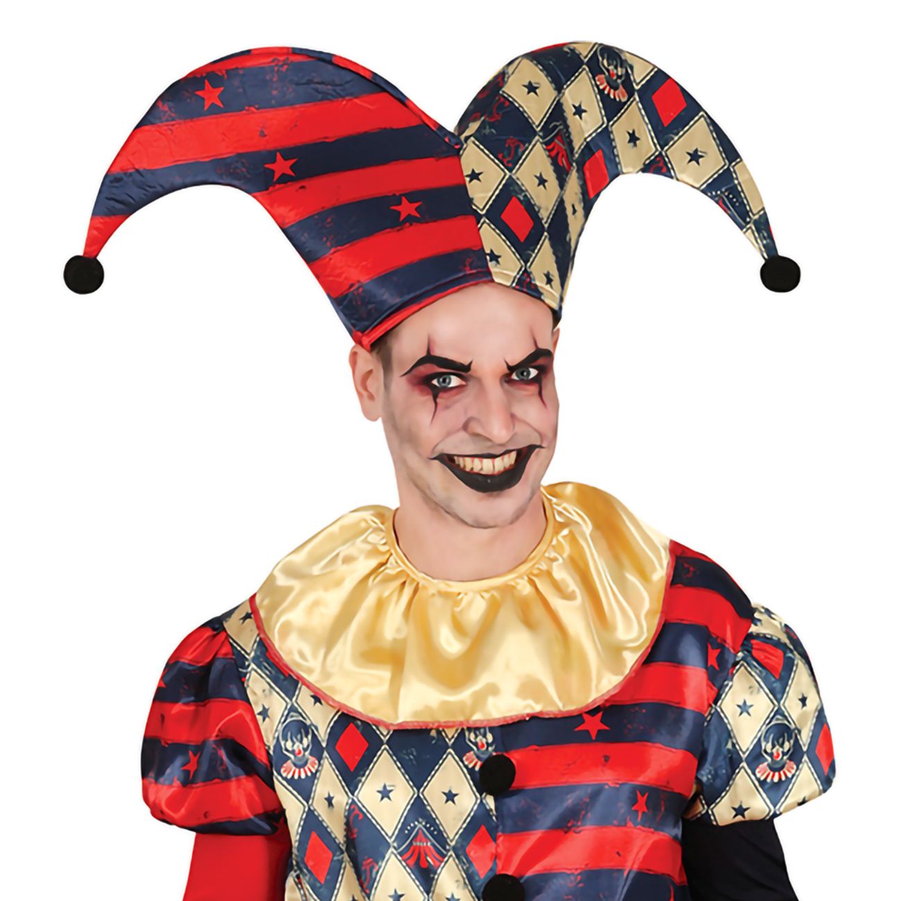 Harlekin Gøgler Kostume