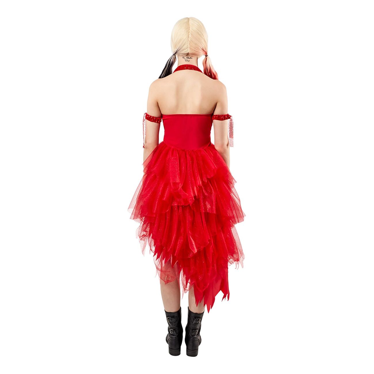 Harley Quinn Röd Klänning Maskeraddräkt