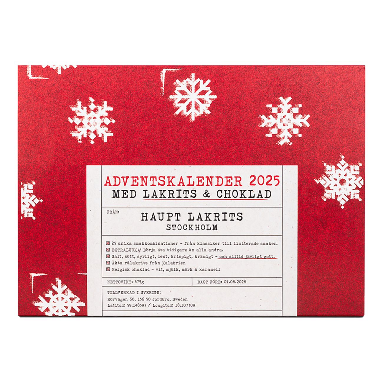 Haupt Lakrits Adventskalender 2025