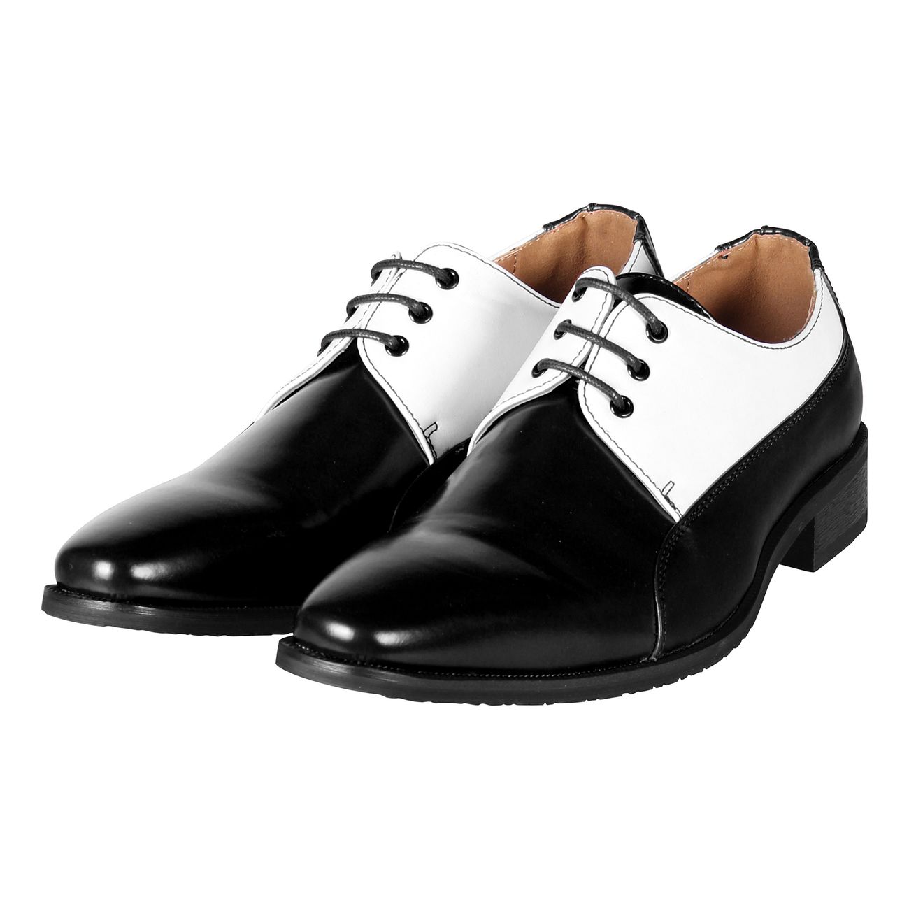 Herrskor Derby Svart/Vit