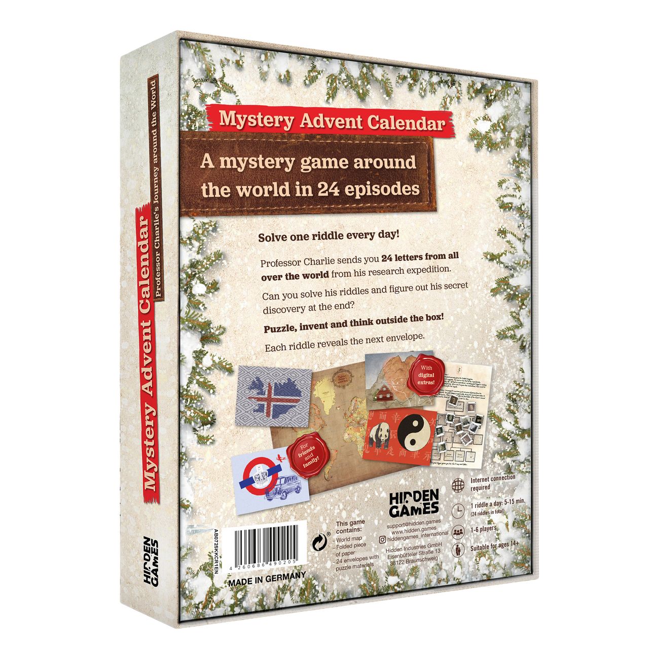 Hidden Games Adventskalender – Professor Charlies World Tour