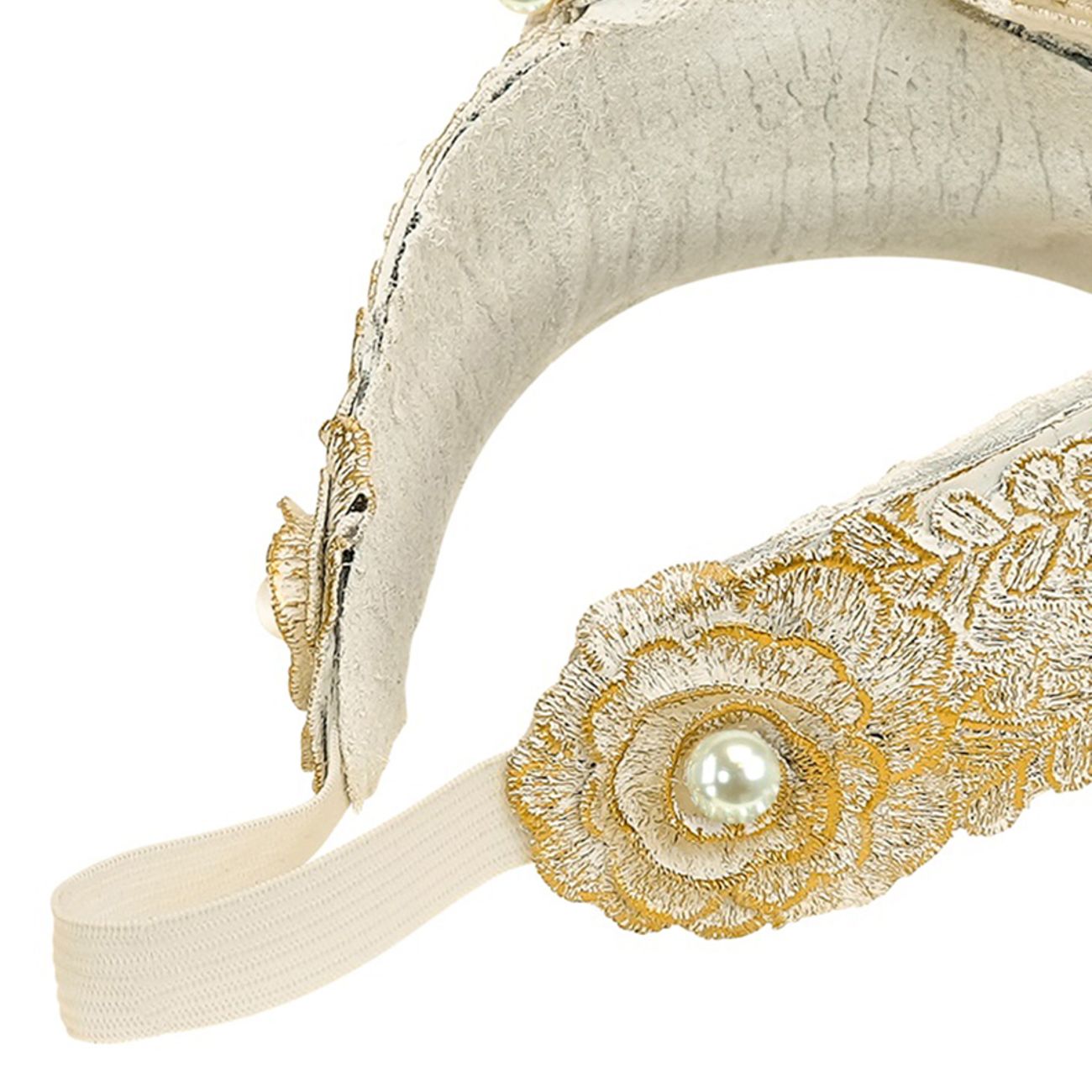 Horn med Strass Guld