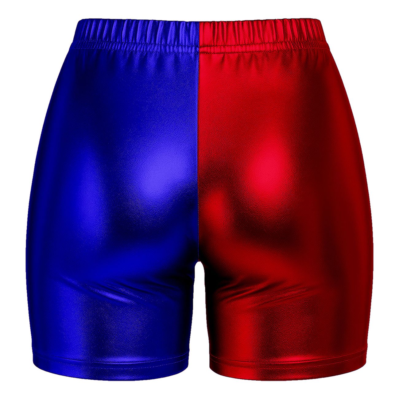 Hotpants Röd/Blå Metallic