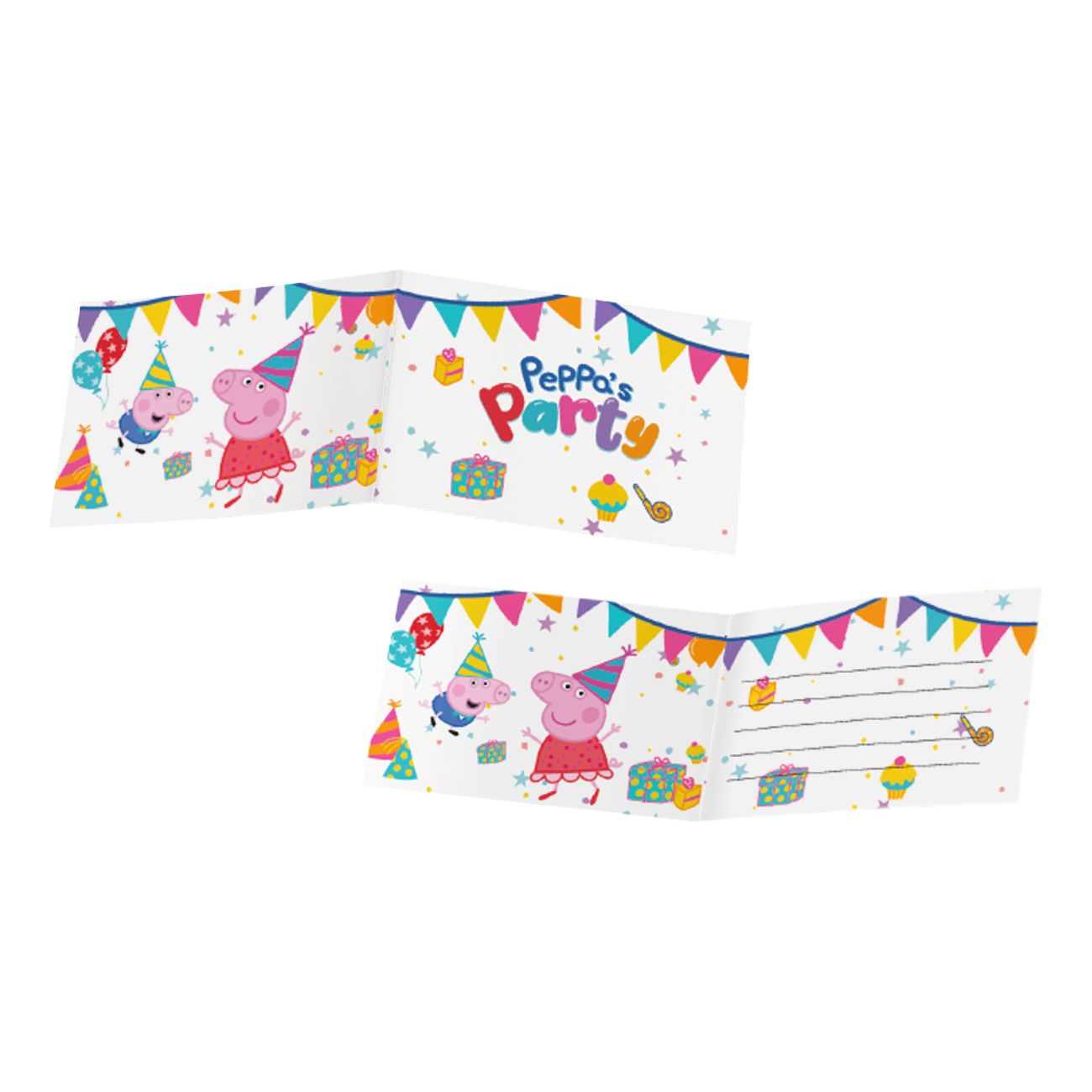 Inbjudningskort Greta Gris™ Peppa’s Party