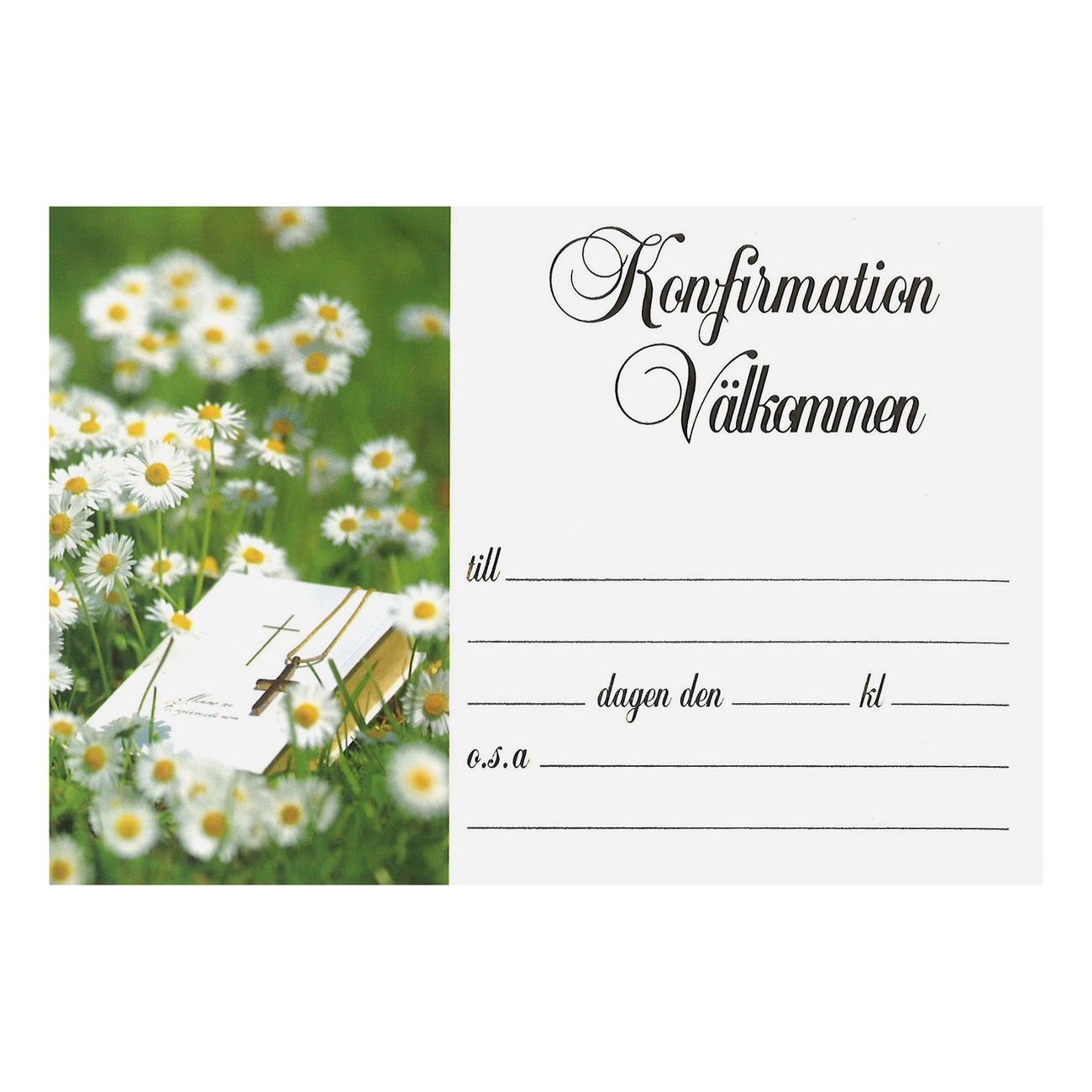 Kutsukortti Rippijuhlaan