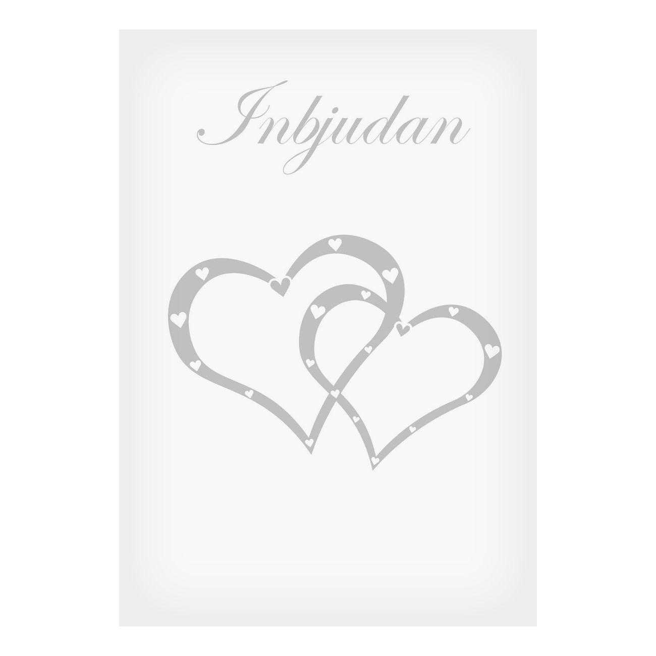 Hopeakuvioiset Kutsukortit