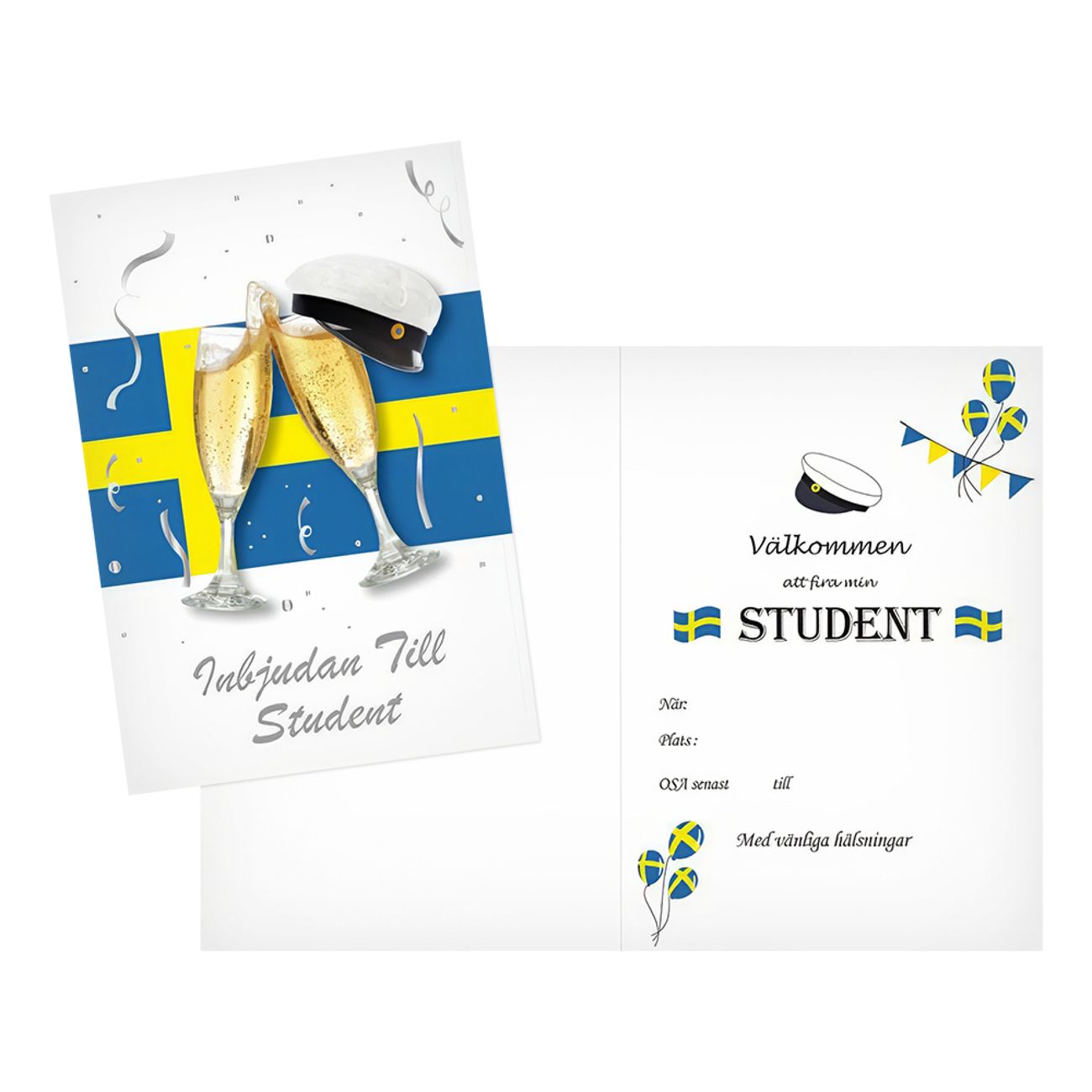 Inbjudningskort Student