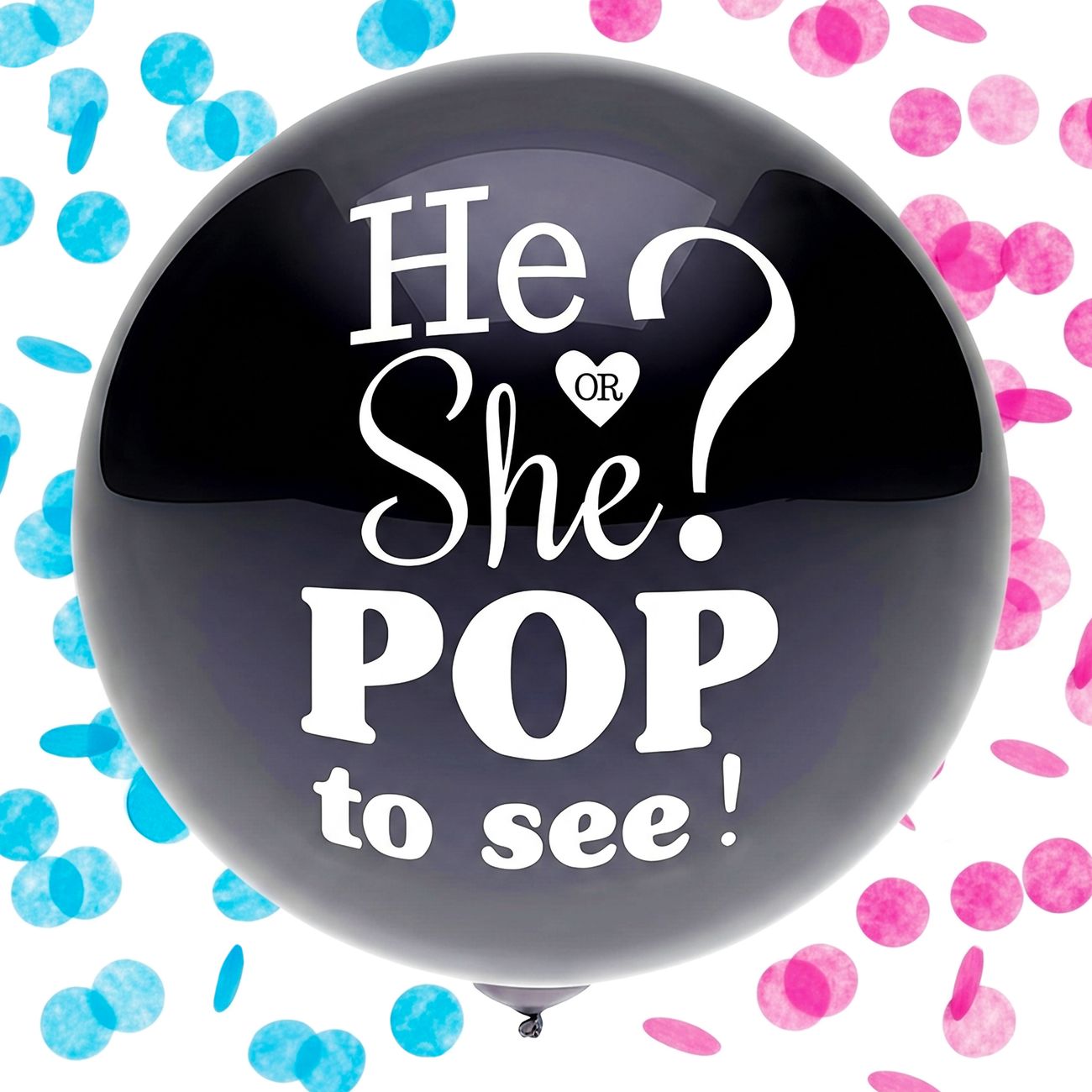 Jätteballong Gender Reveal He or She?