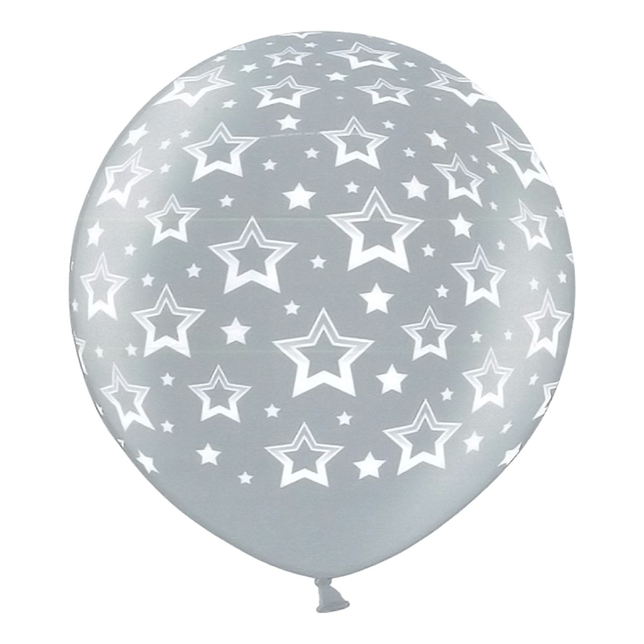 jatteballong-stjarnor-silver-2