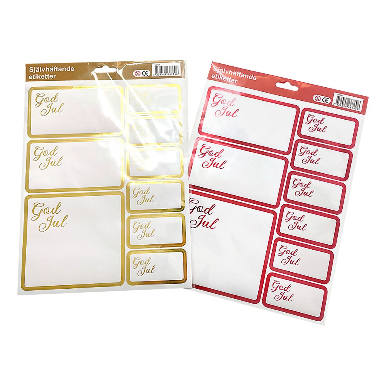 Juletiketter God Jul