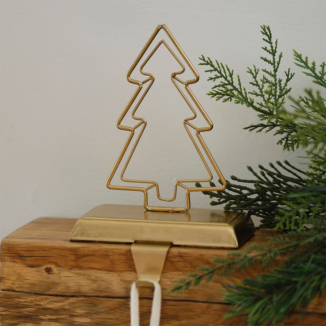 Julgran Dekoration med Krok Guld