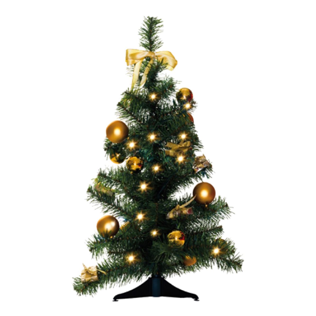 Julgran med Gulddekorationer