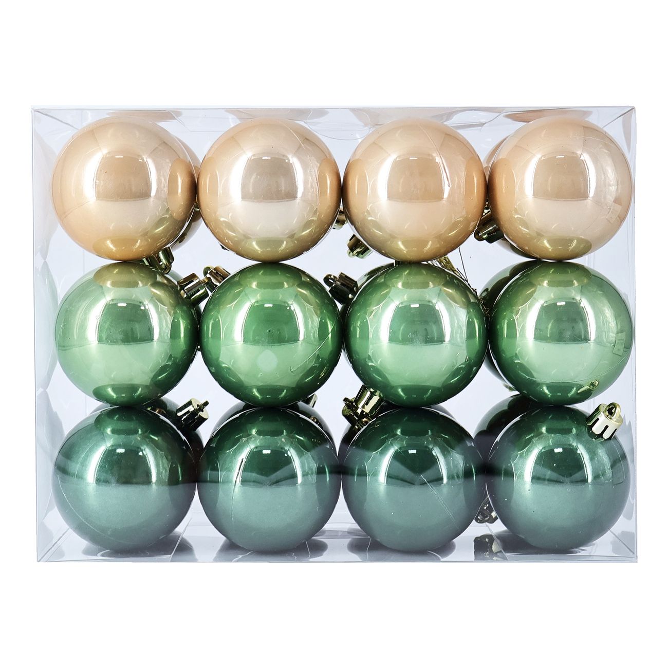 Julgranskulor Grön/Beige Mix