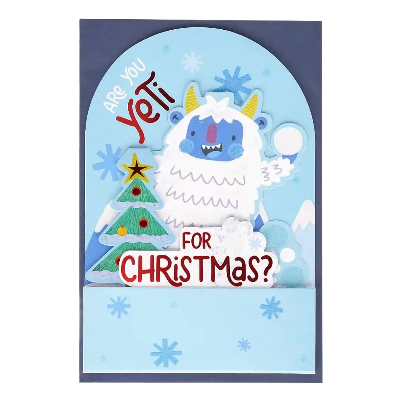 Julekort Pop-Up Are You Yeti For Christmas