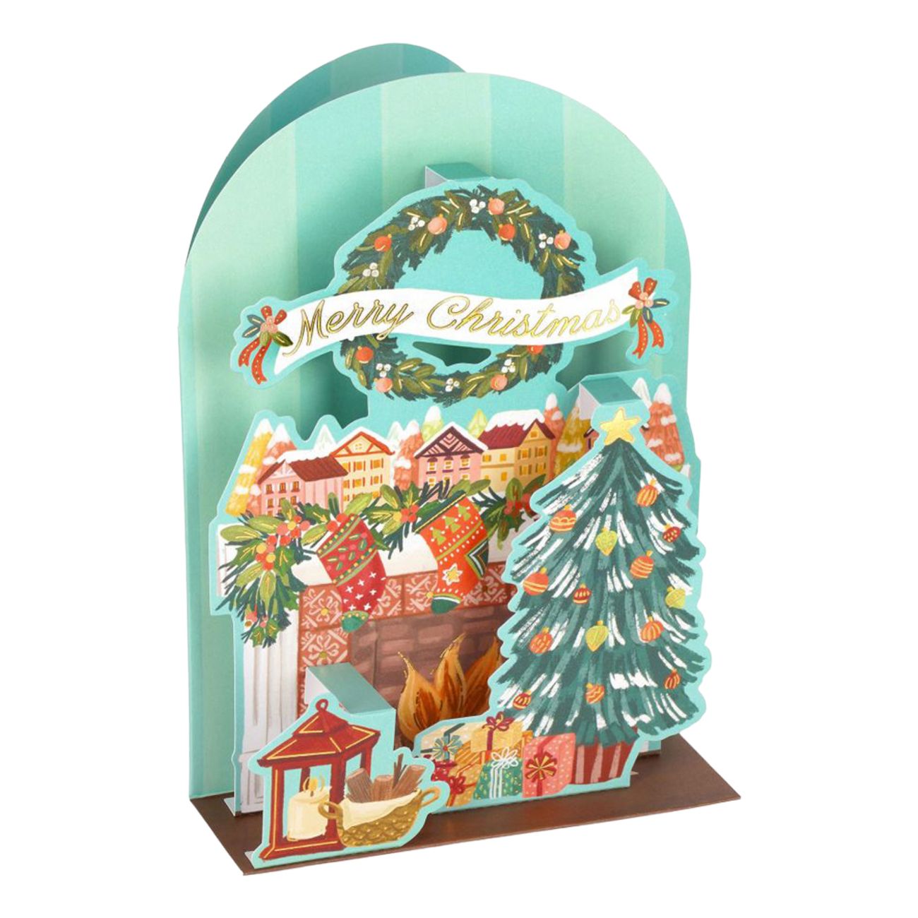 Julekort Pop-Up Peis