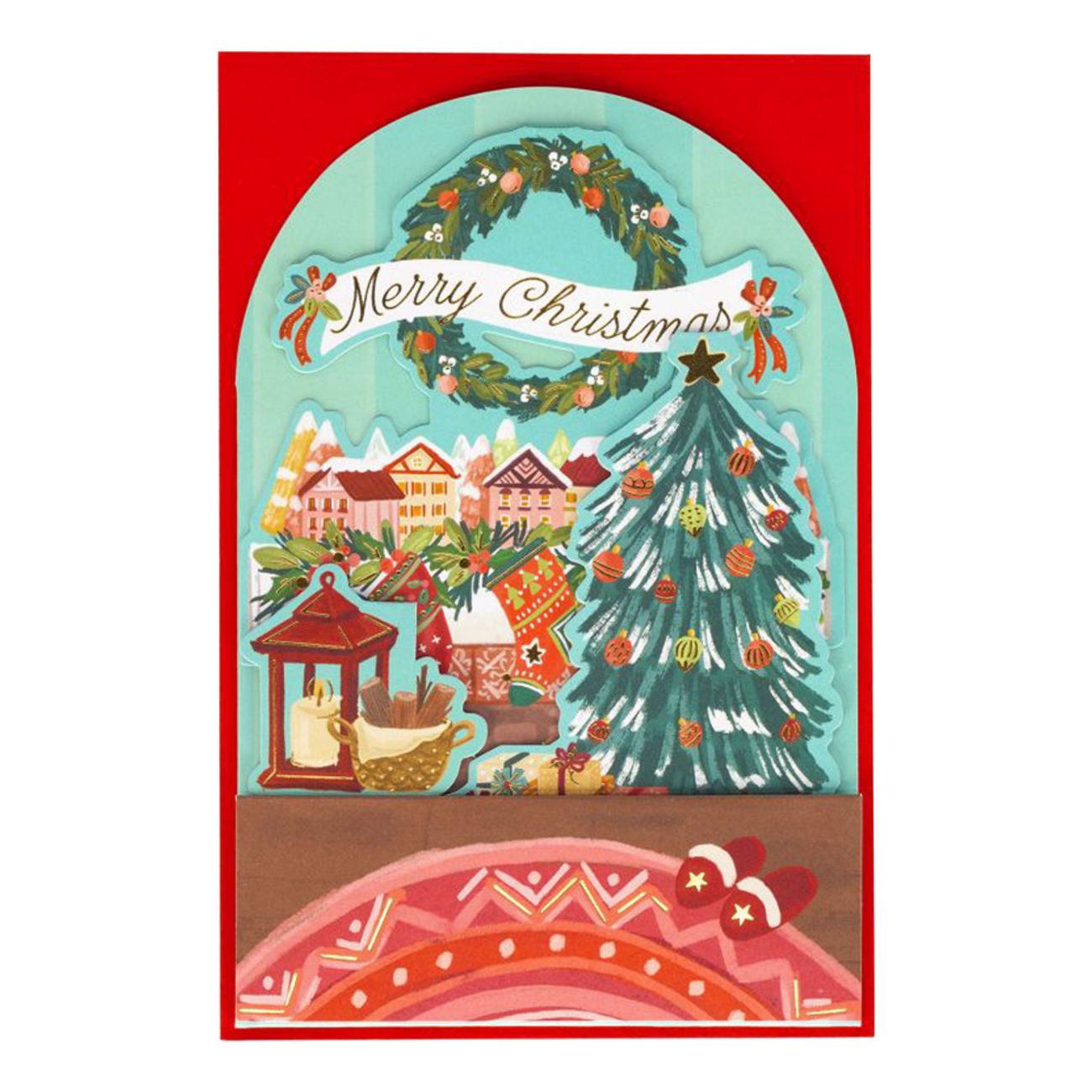 Julekort Pop-Up Peis