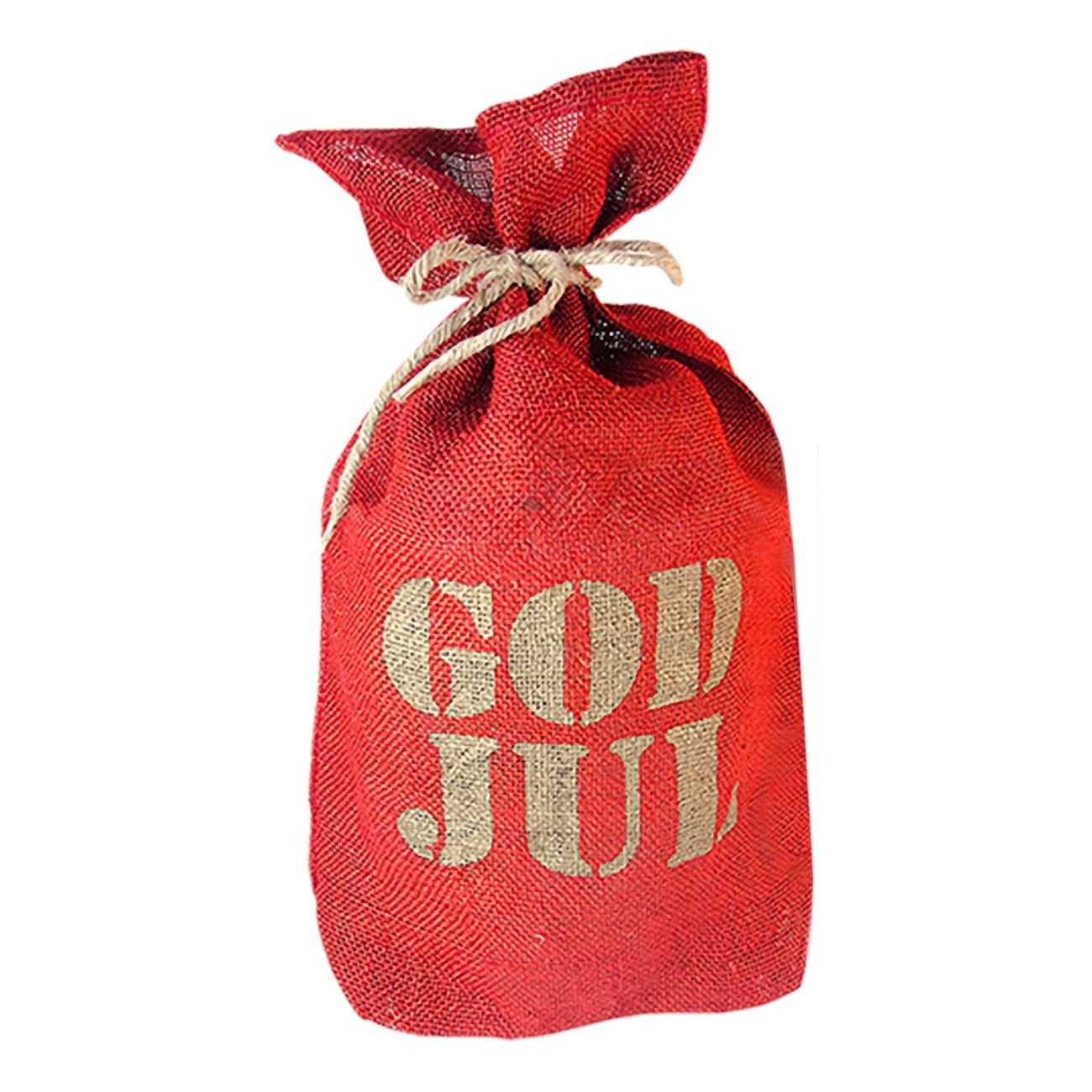 Julesæk Rød med Slik og Chokolade
