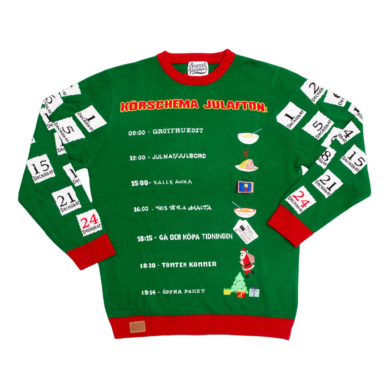 Jultröja Körschema Julafton