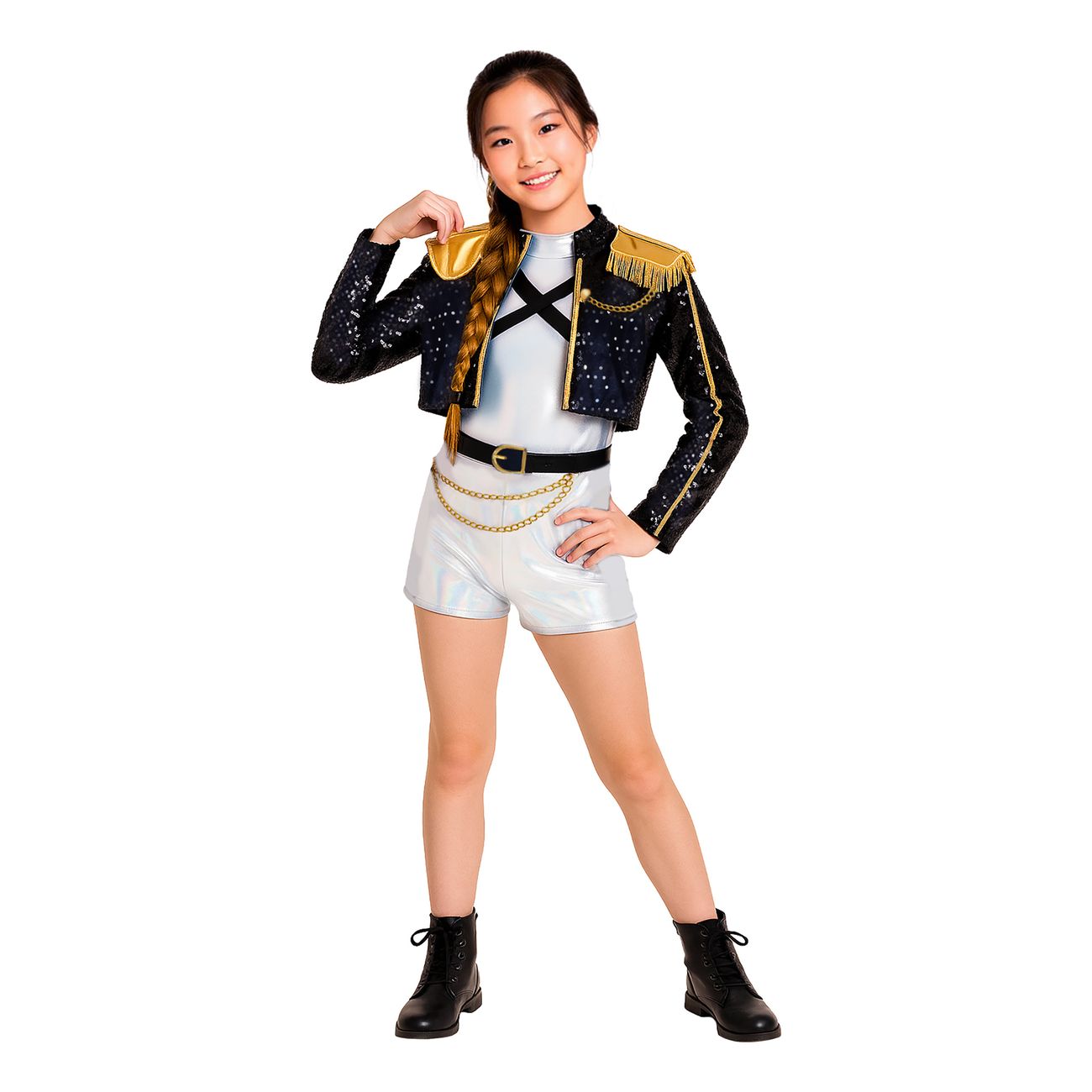 K-Pop Star Silver Leader Barn Maskeraddräkt