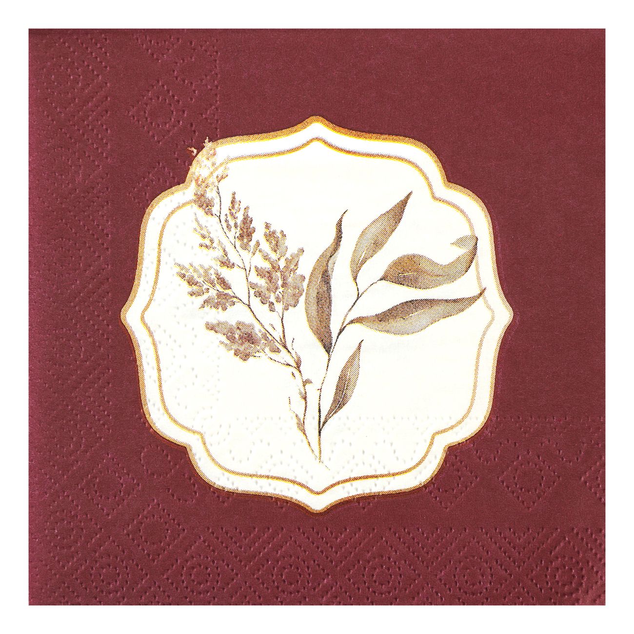 Kaffeservetter Hagtorn Mörkröd