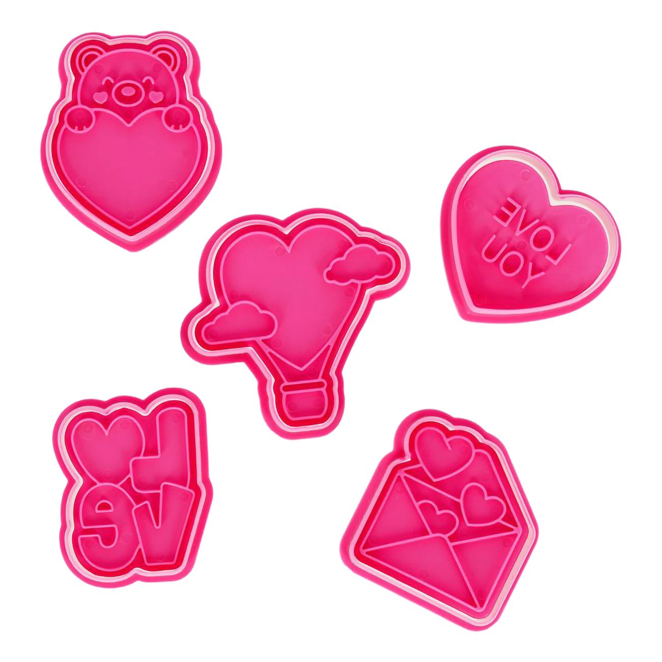 Kakformar med Stämplar Love