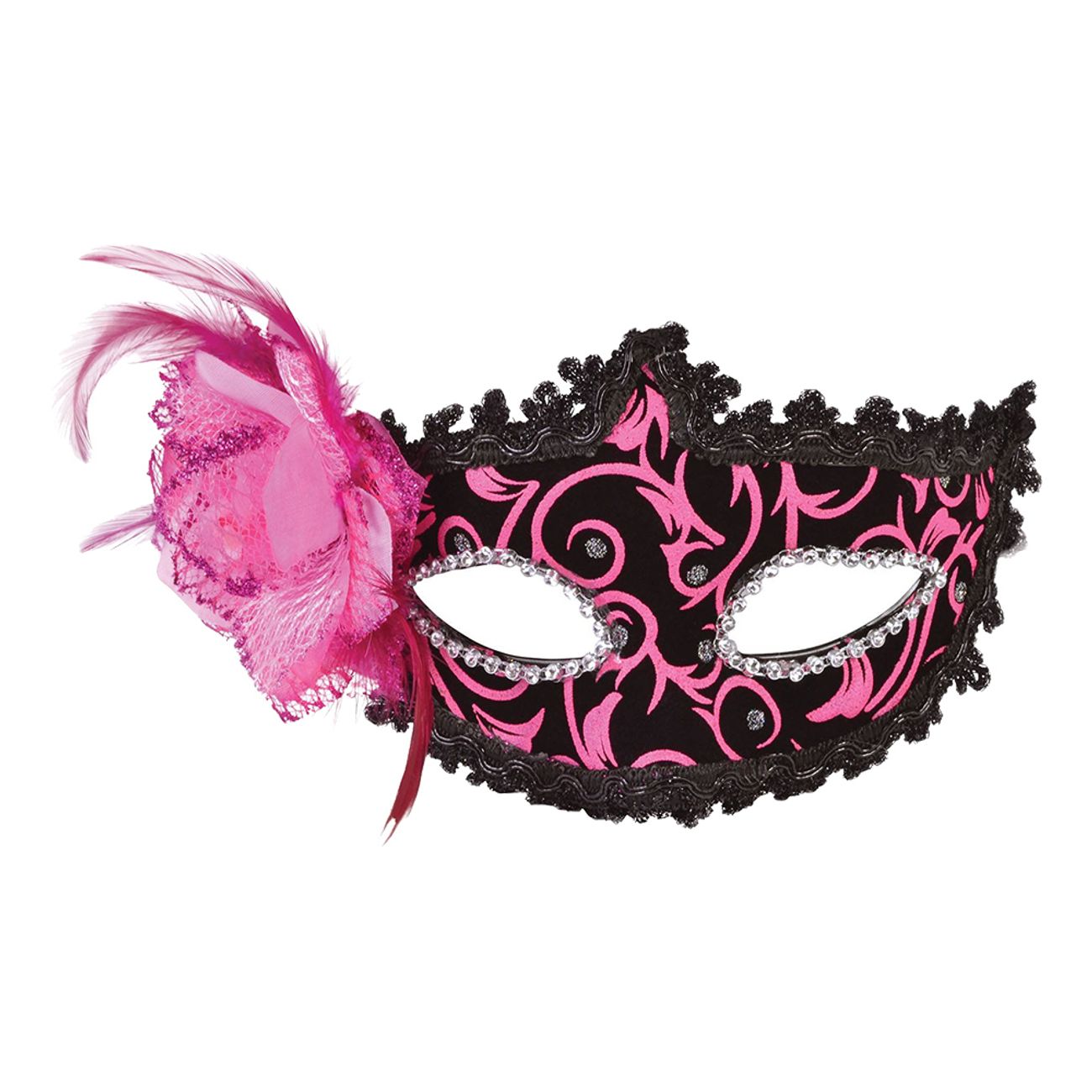 karneval-rosasvart-mask-1