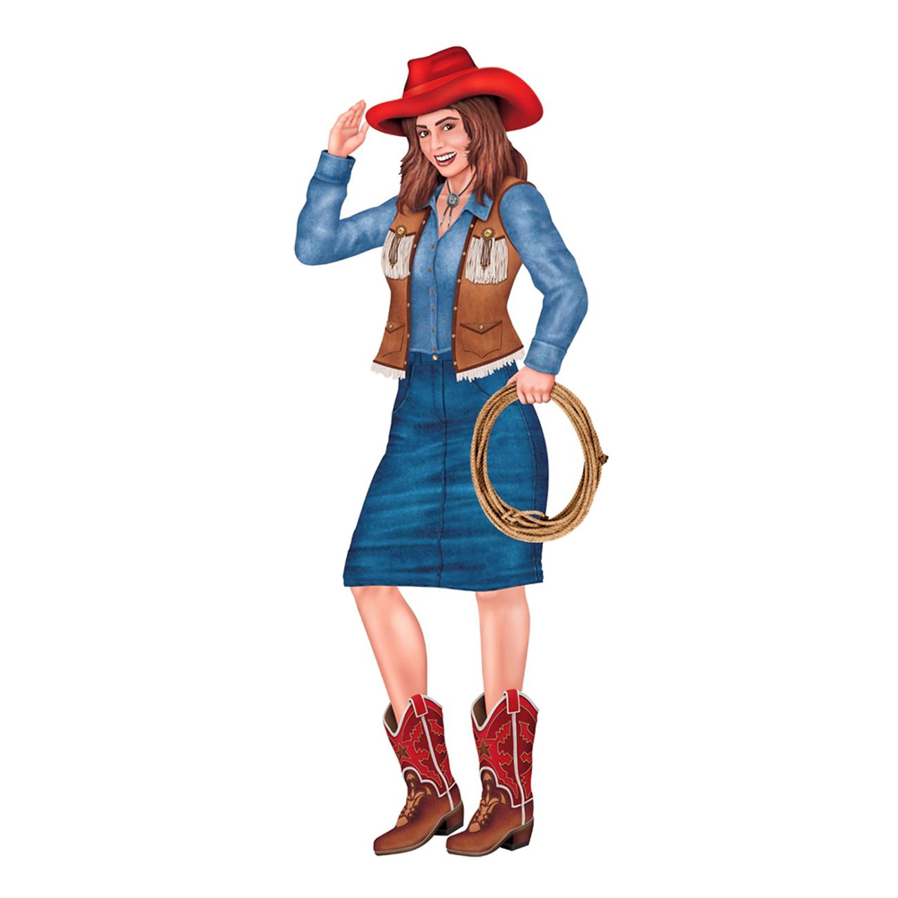 kartongfigur-cowgirl-1