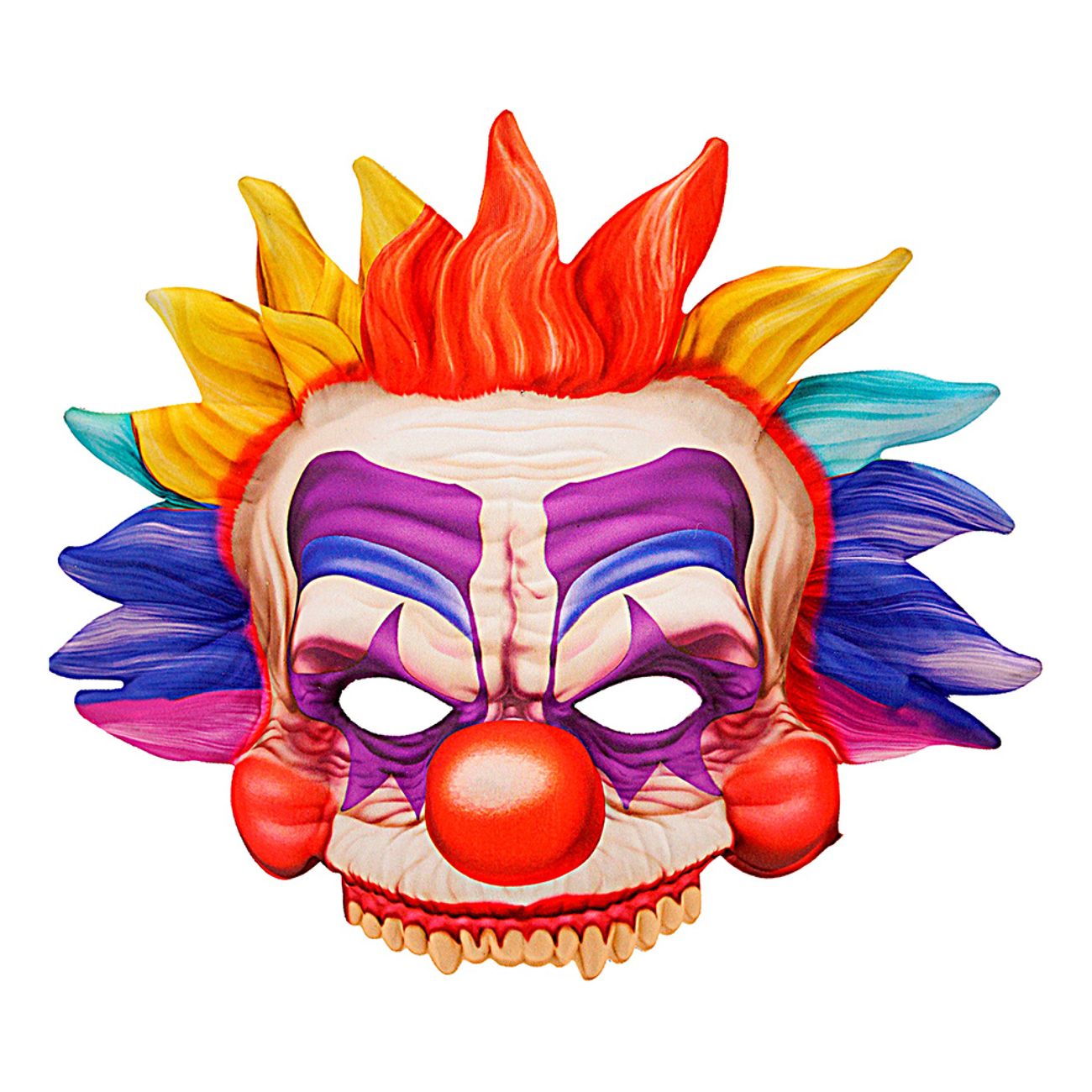 Killer Clown Mask Flerfärgad