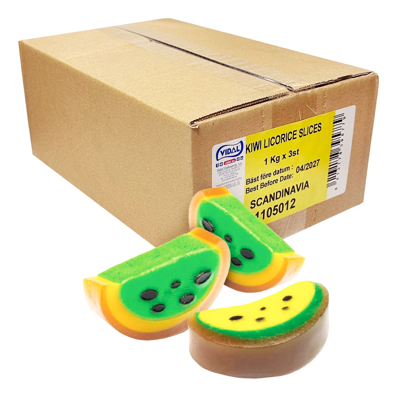 Kiwi Slices Licorice Storpack