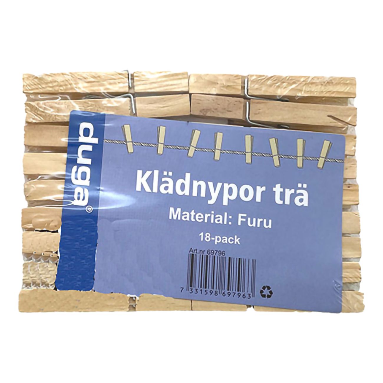 Klädnypor i Trä