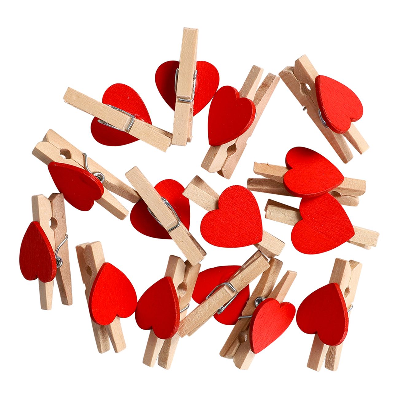 Klädnypor Mini med Hjärtan