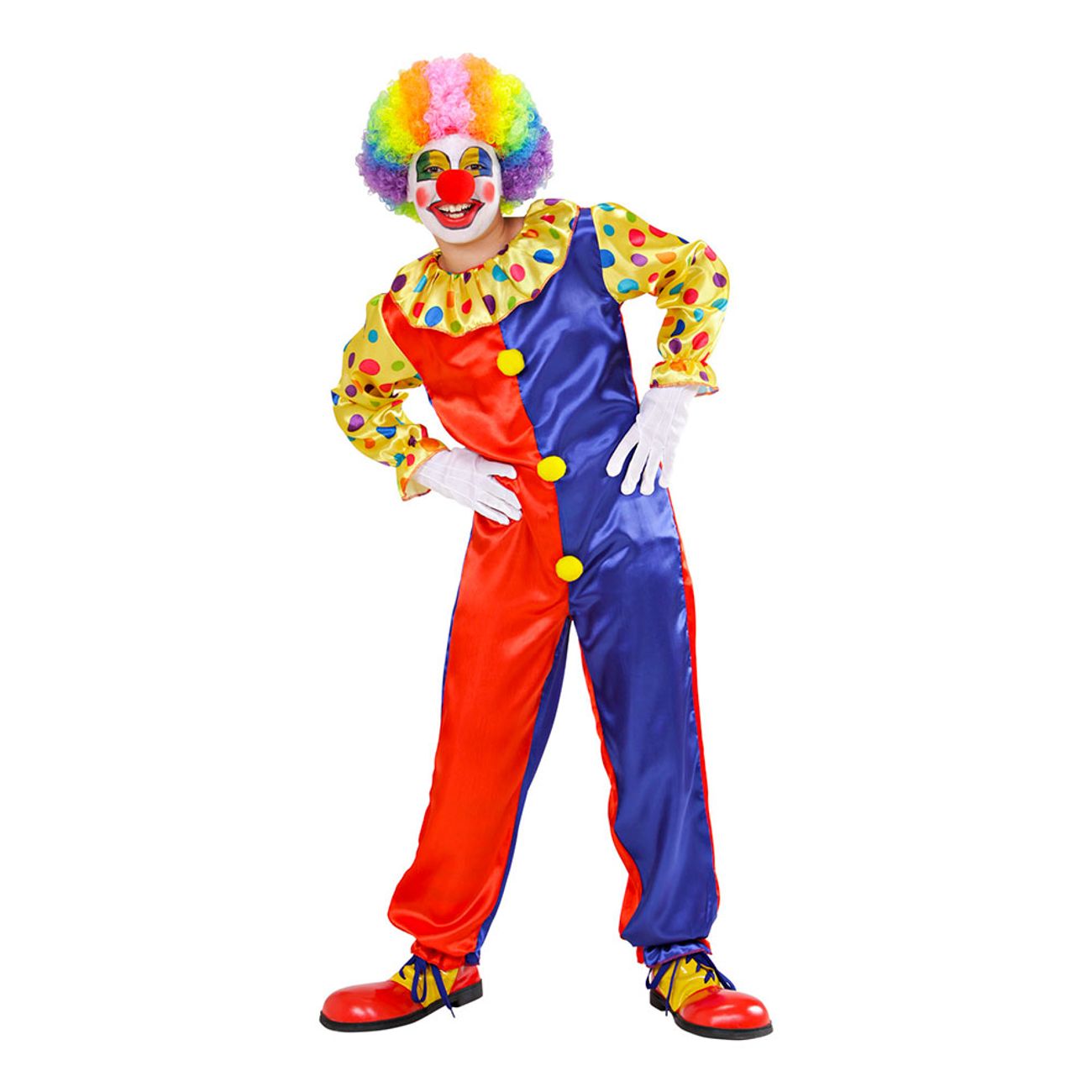 klassisk-clown-barn-maskeraddrakt-1