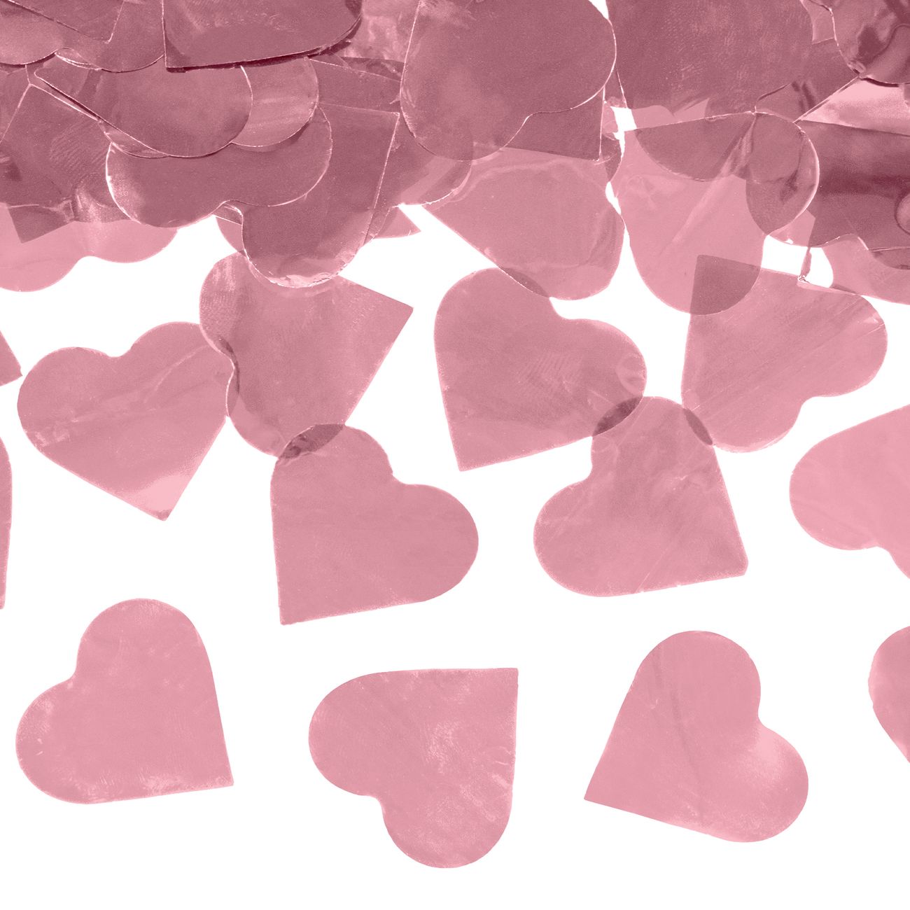 Konfettikanon Hjärtan Roséguld