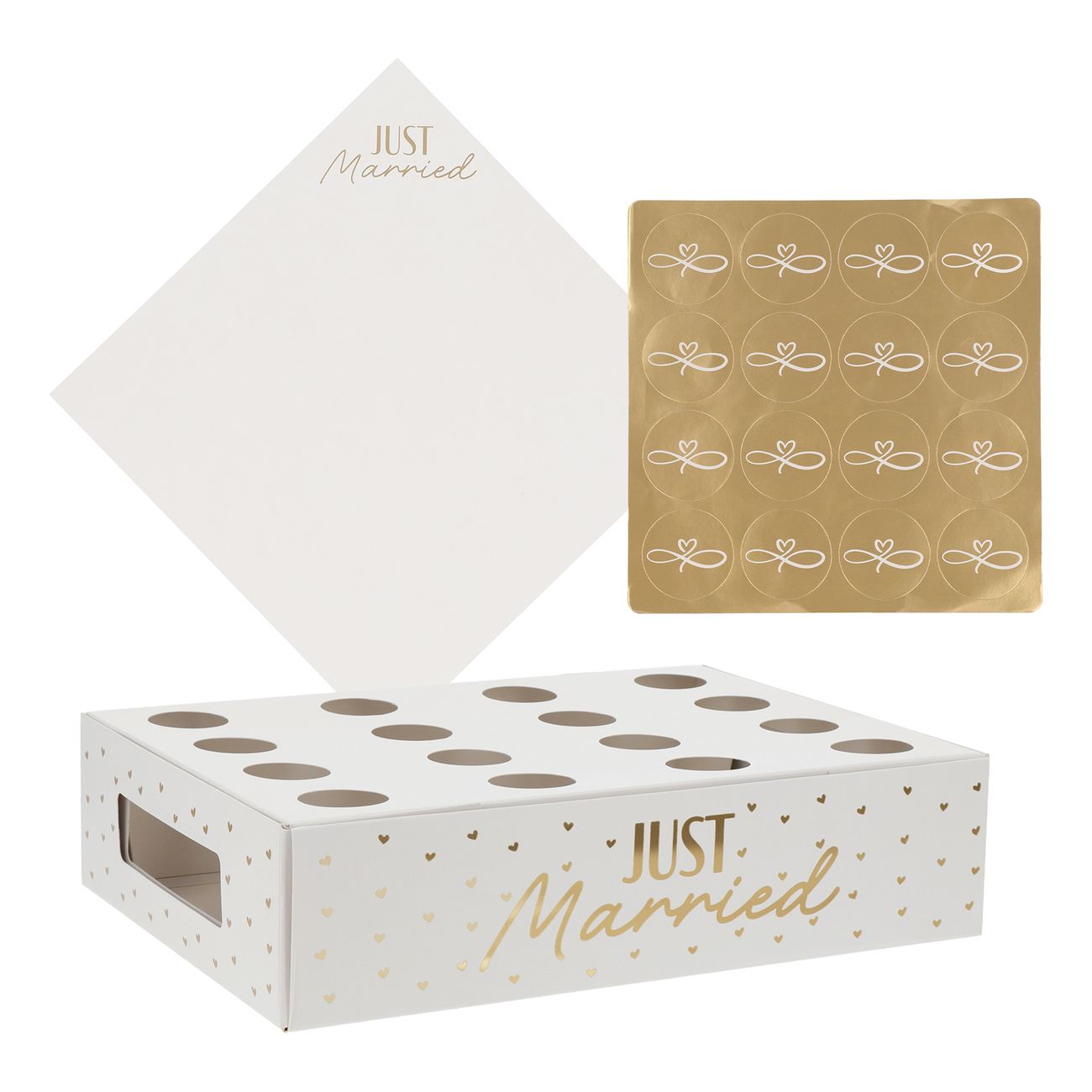 Konfettistrutar Kit Just Married