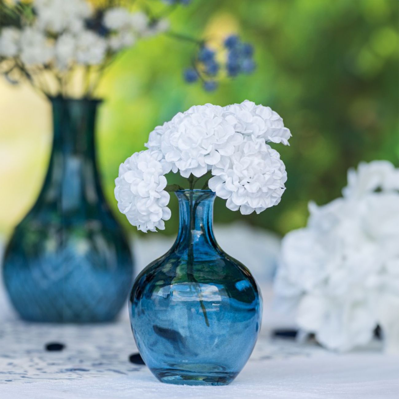 Konstgjord Blombukett Hortensior Vit