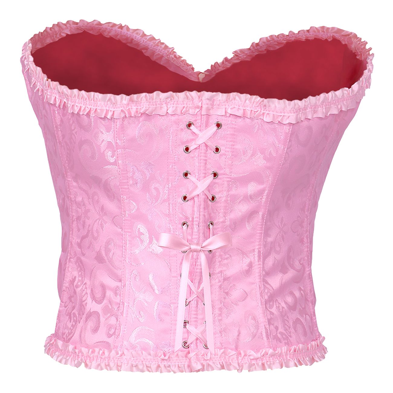 Korsett Rosa med Volanger