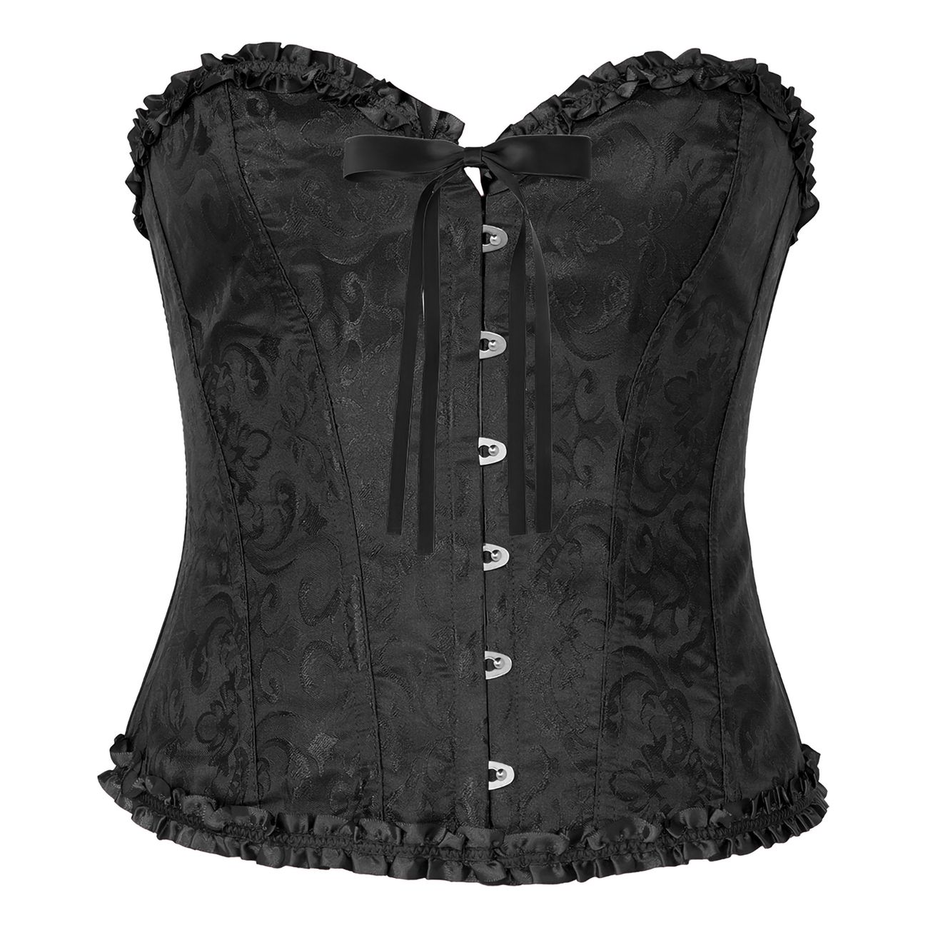 Korsett Svart med Volanger