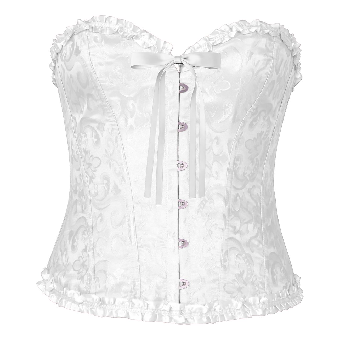 Korsett Vit med Volanger