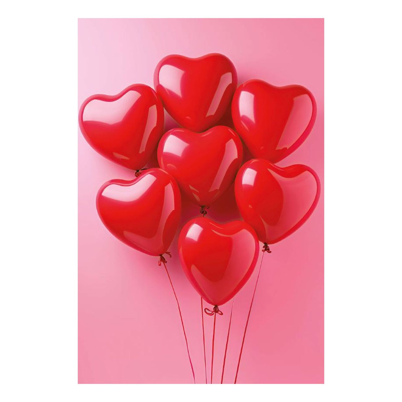 Kort Hjärtformade Ballonger