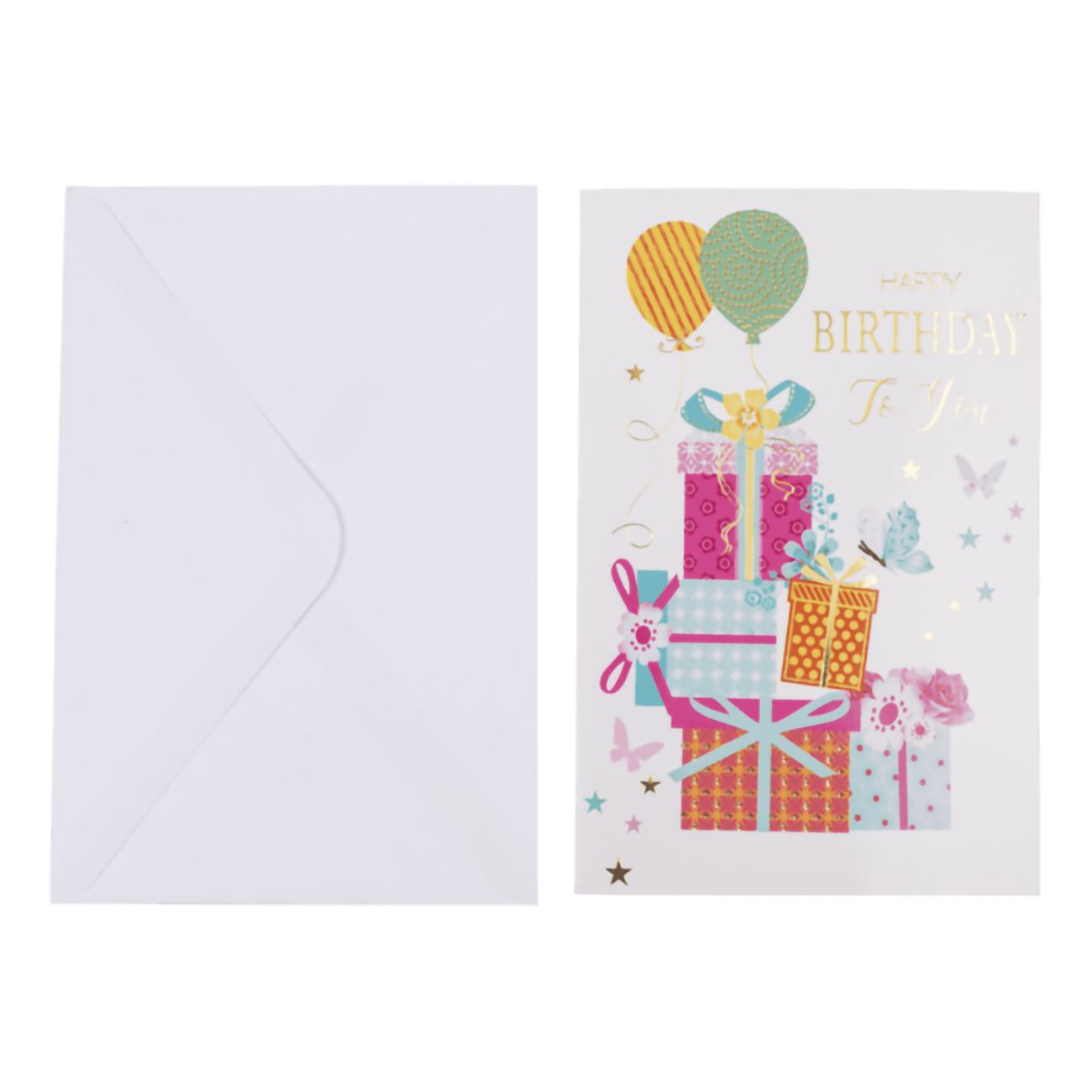 Kort Pop-Up Happy Birthday med Kuvert