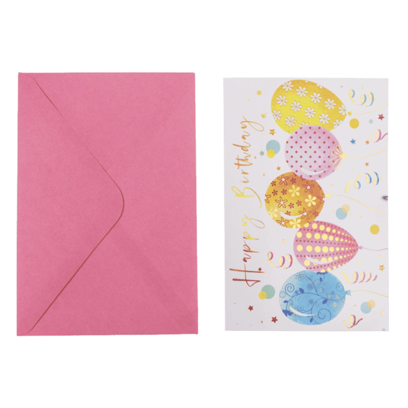 Kort Pop-Up Happy Birthday med Kuvert