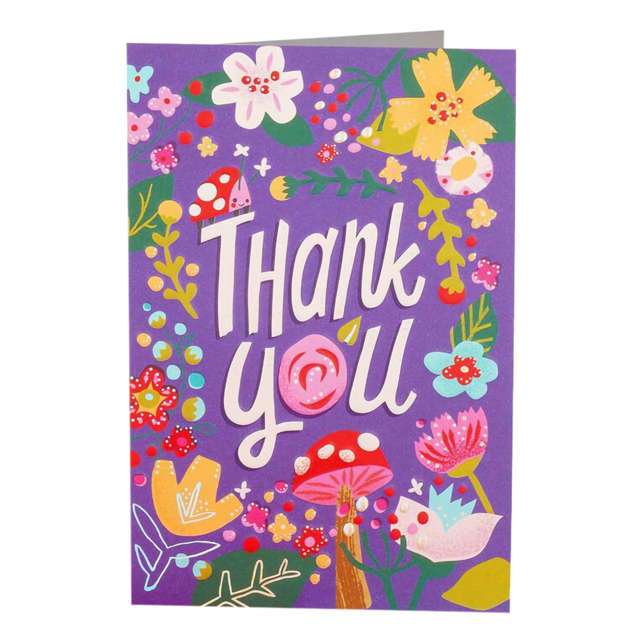 Kort Thank You Blommor