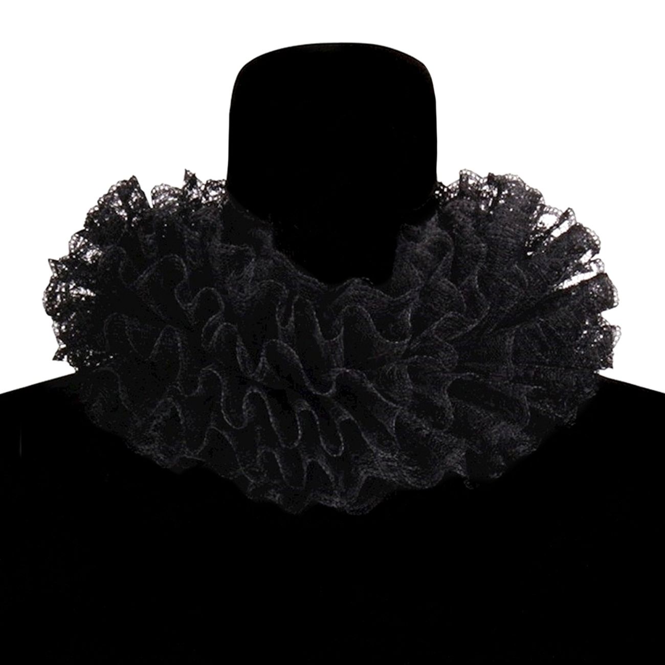 Krage i Spets Svart Deluxe