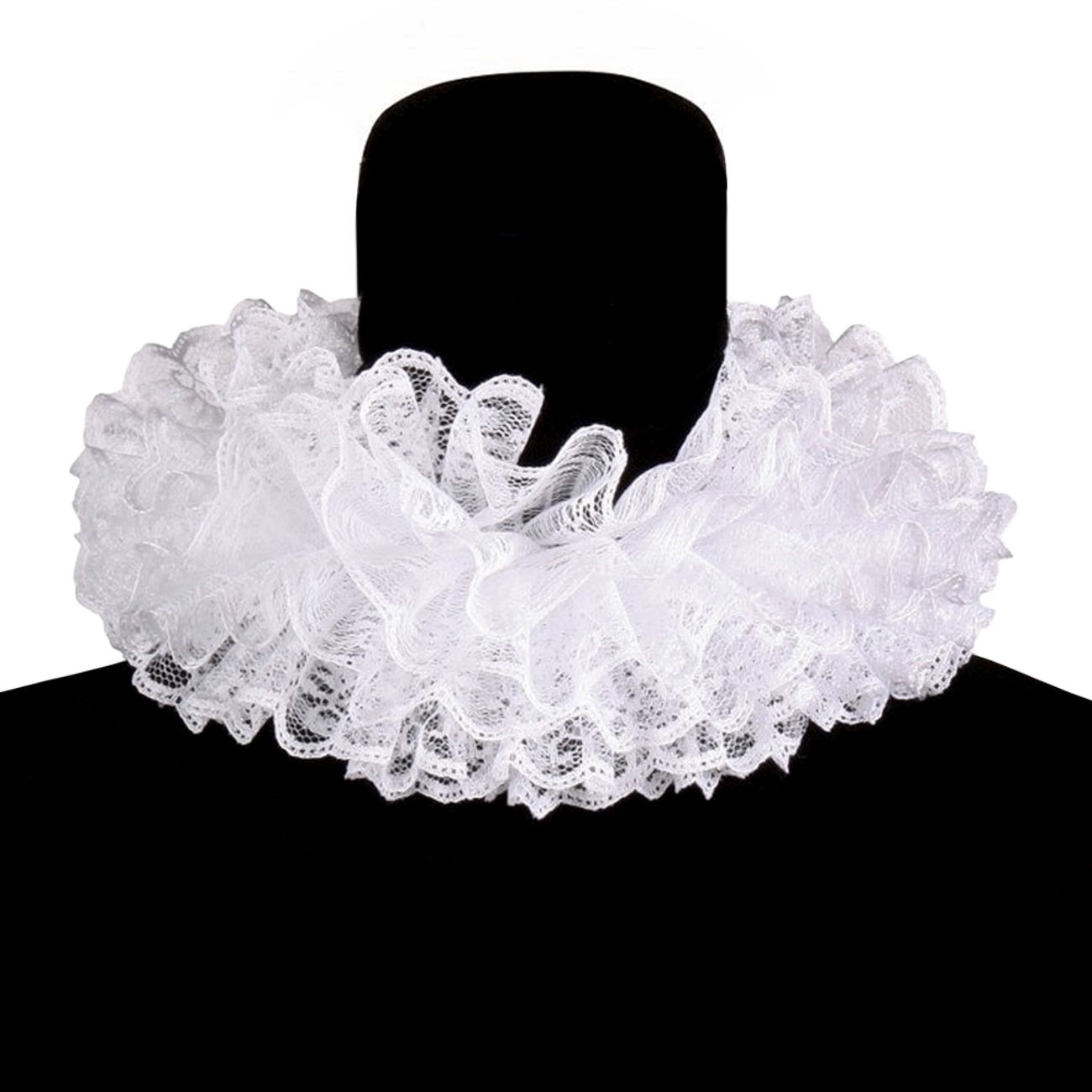 Krage i Spets Vit Deluxe