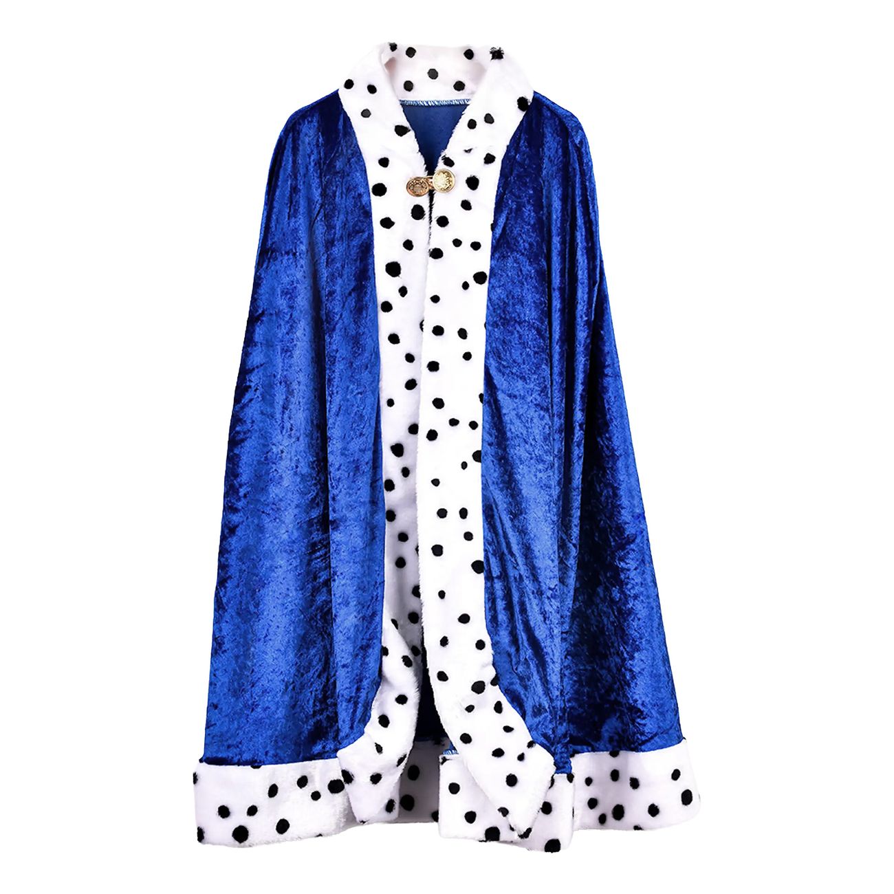 Kungamantel Blå Sammet för Barn